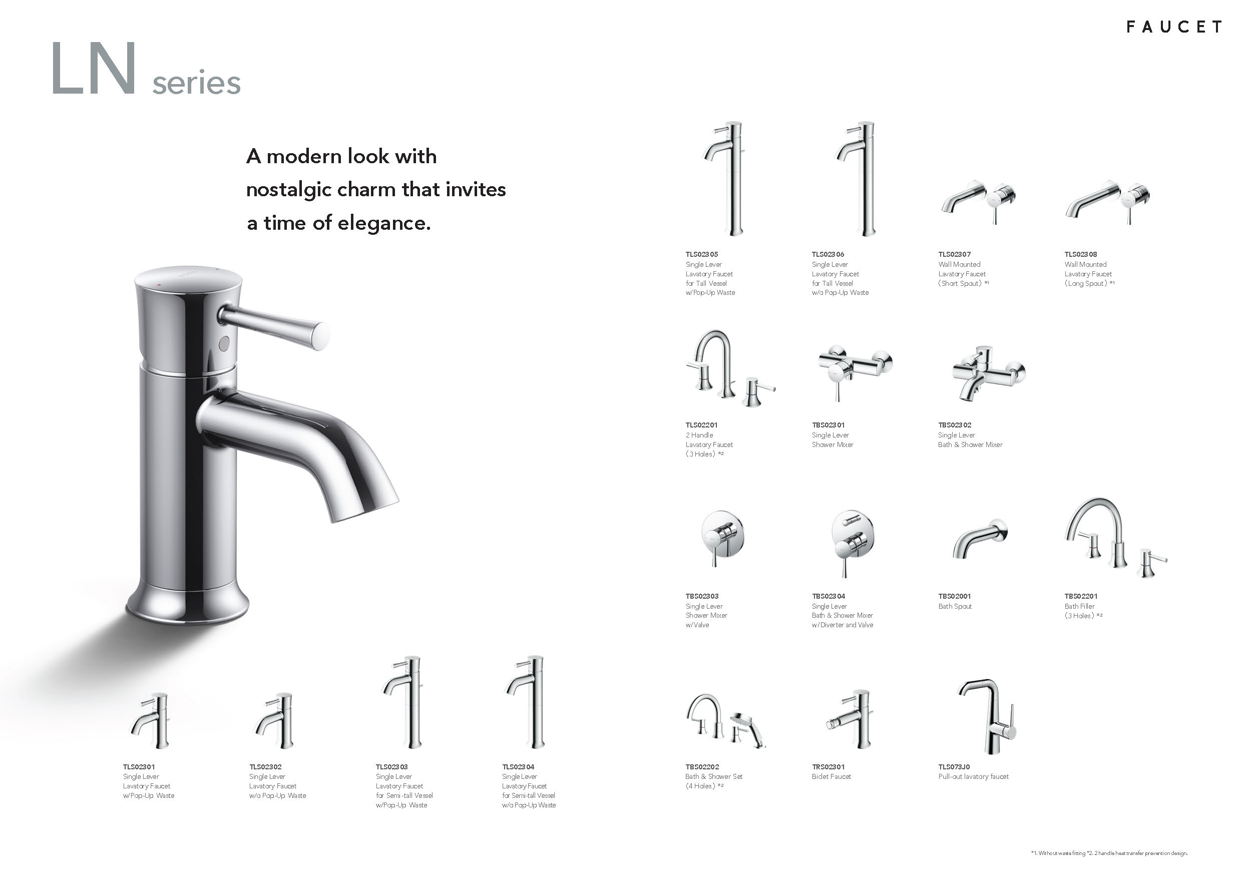 FAUCET LINE UP